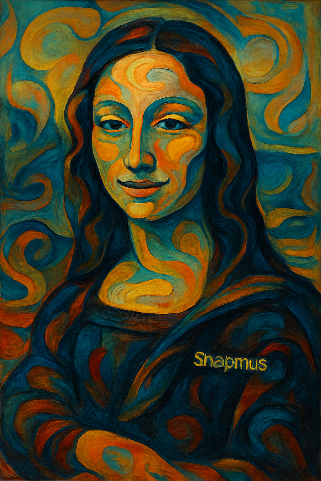 Mona Lisa Inspired Abstraction